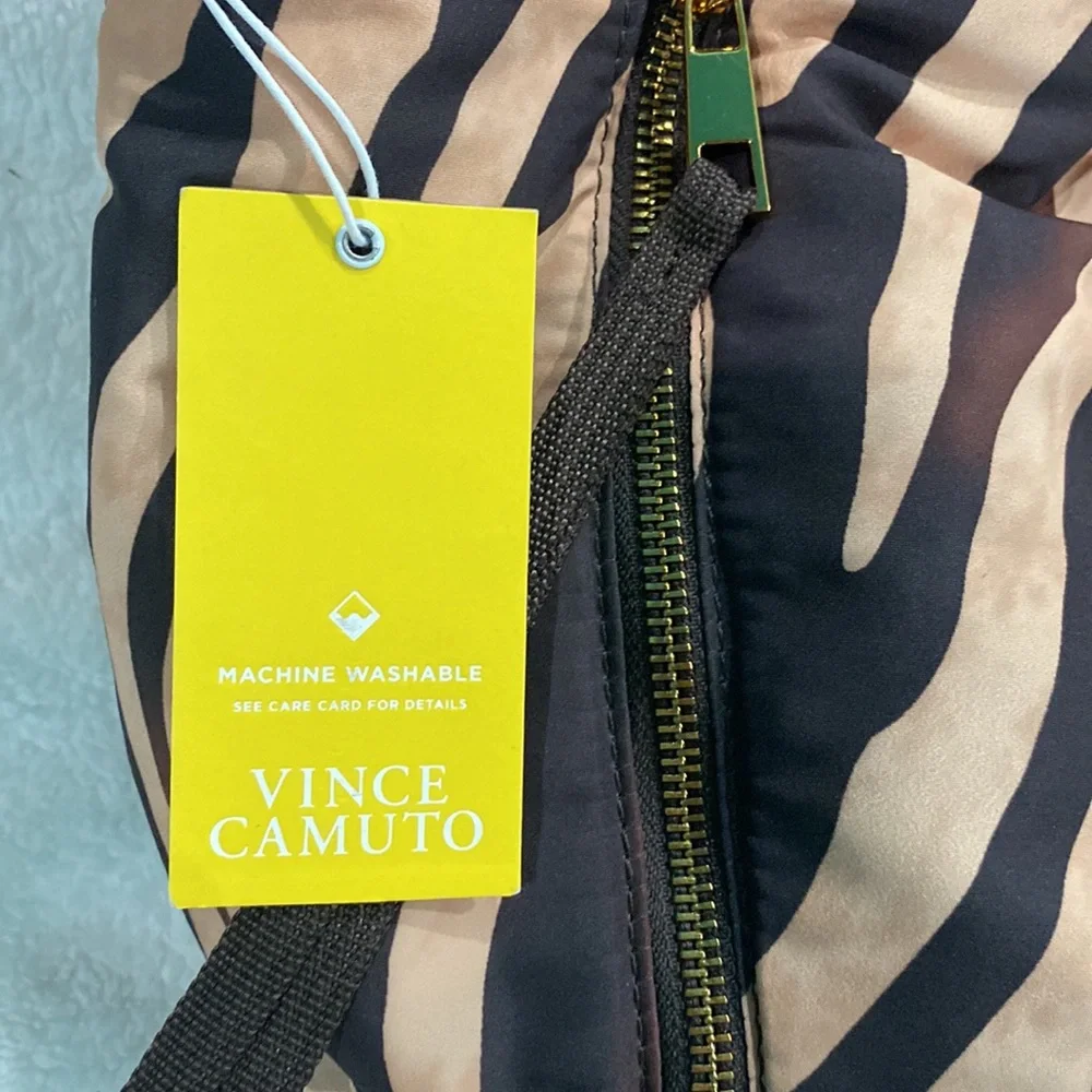 🆕VINCE CAMUTO HARLO SATCHEL/TOTE. Brown Zebra - Picture 4 of 8